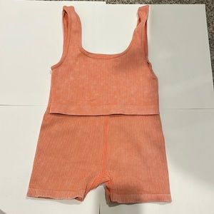 Forever 21 Ribbed Workout Set (BOTH BRA AND SHORTS)